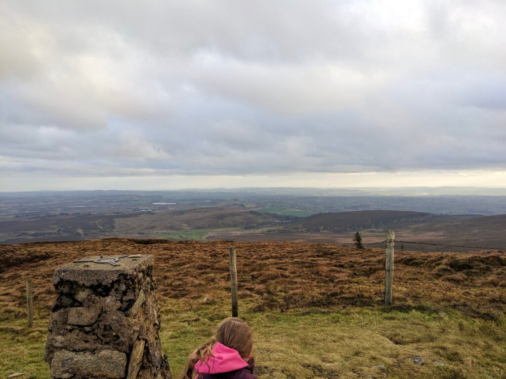 View from the very top of Mullaghcarn in Gortin Glens Omagh