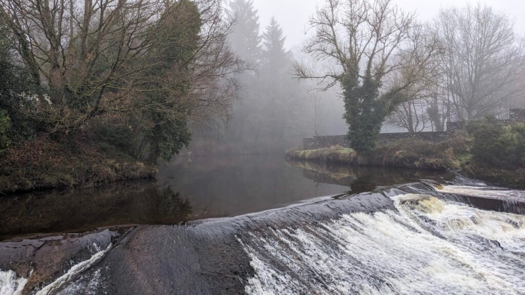 Waterfall at Lovers Retreat in the fog