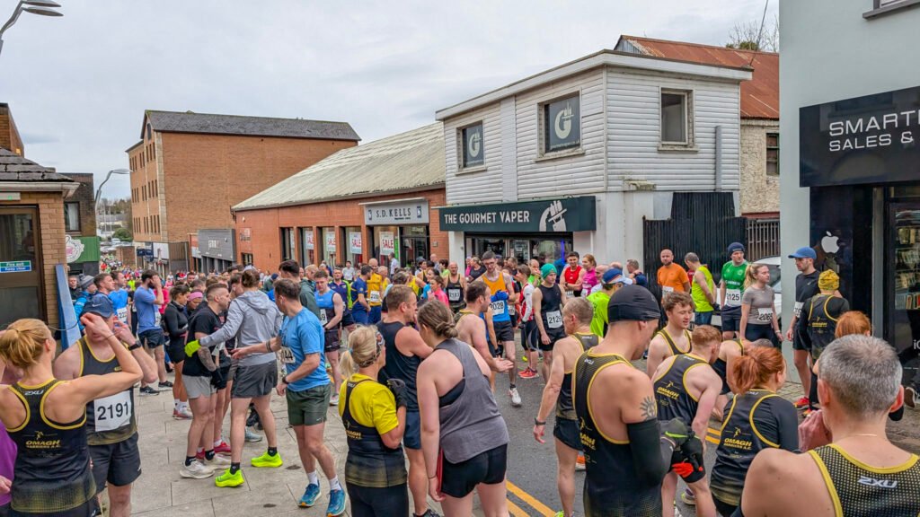 Starting line at Omagh CBS (Christian Brothers School) annual 10K race (2025)